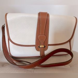 Vintage Dooney & Bourke Equestrian Saddlebag Crossbody Bag Purse